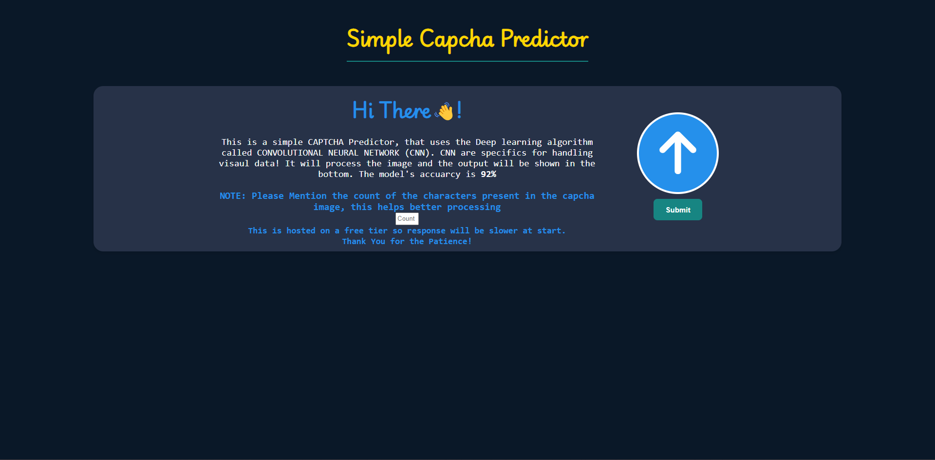 Capcha Predictor